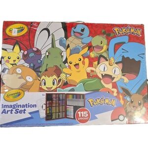 NEW Crayola Pokemon Imagination Art Set 115 Pieces